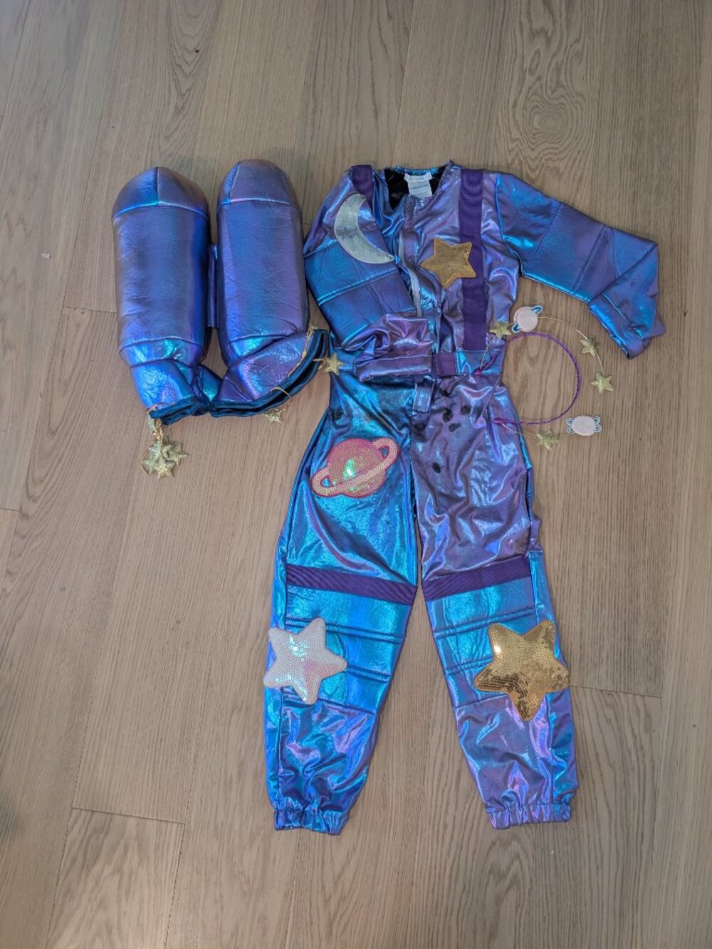 Pottery Barn Kids Light-Up Cosmic Sparkle Astronaut Halloween Costume - Picture 2 of 9
